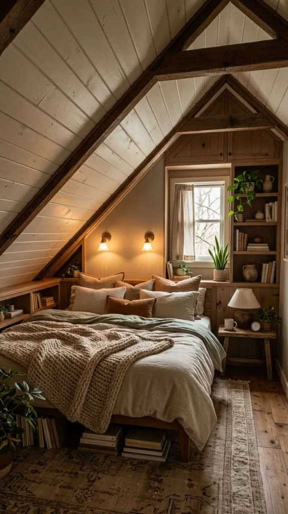 Slanted Ceiling Loft Sanctuary