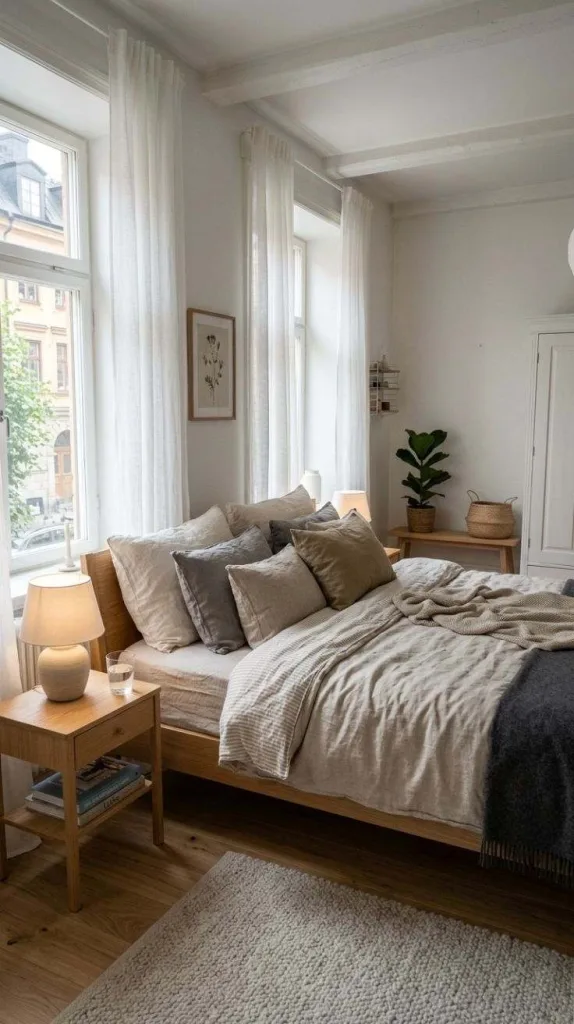 Stockholm Bedroom Ideas for a Cozy Nordic-Inspired Retreat 6 Soft Linen Bedding