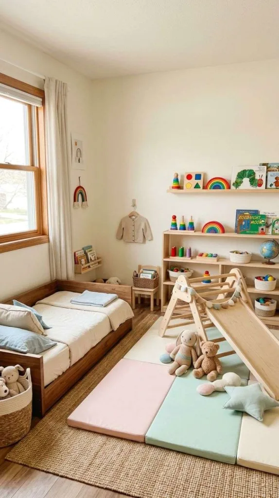 Montessori Bedroom Ideas for a Calm Child-Friendly Space 7 Soft Play Corner