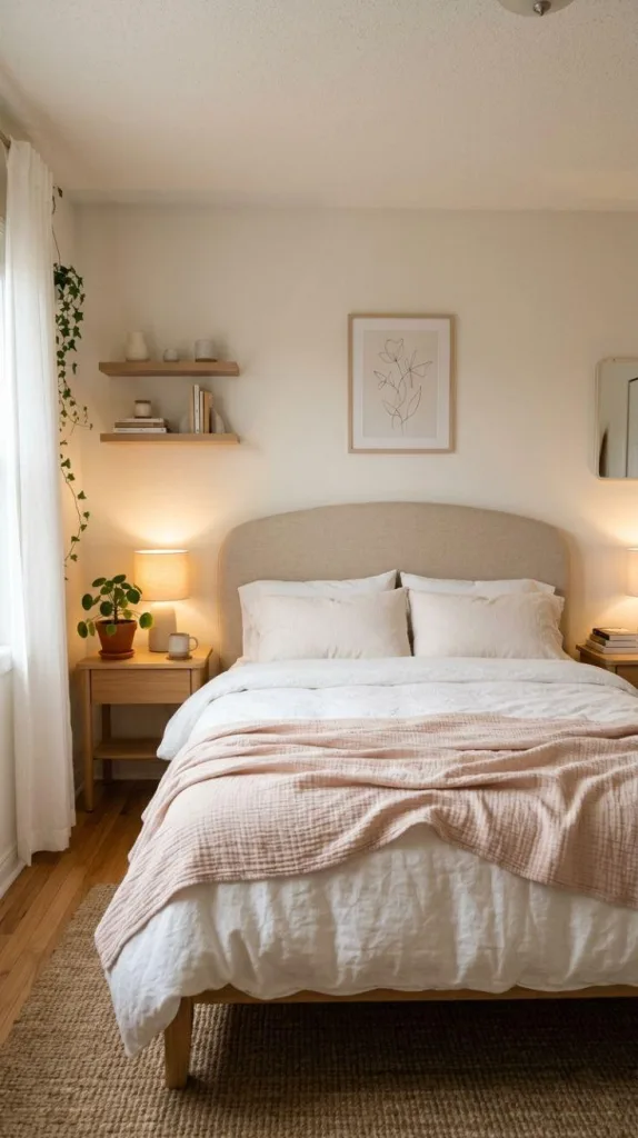 Small Bedroom Ideas for Couples Cozy and Romantic Spaces 11 Soft Romantic Minimalism