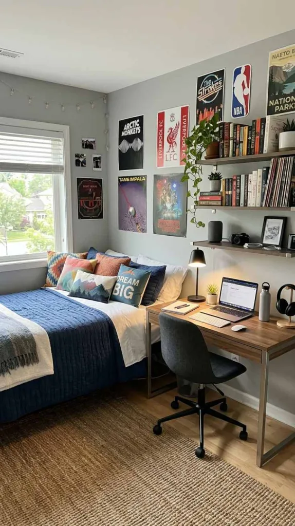 Teenager Bedroom Boy Ideas for a Stylish Modern Space 6 Study And Sleep Zone