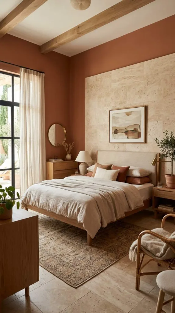 Terracotta And Travertine