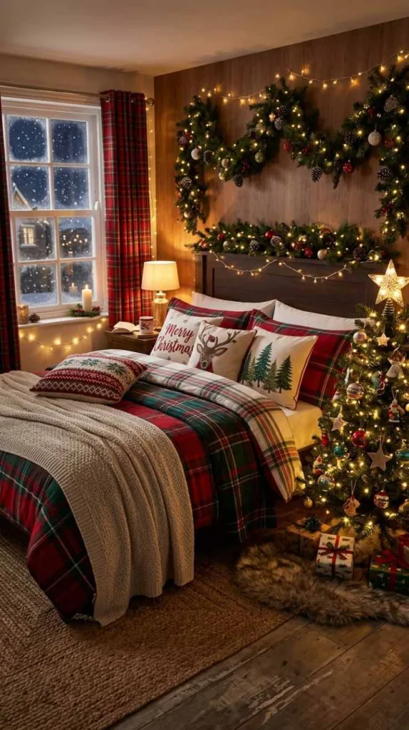 Christmas Bedroom Ideas for a Cozy Festive Retreat 6 Twinkling Fairy Lights