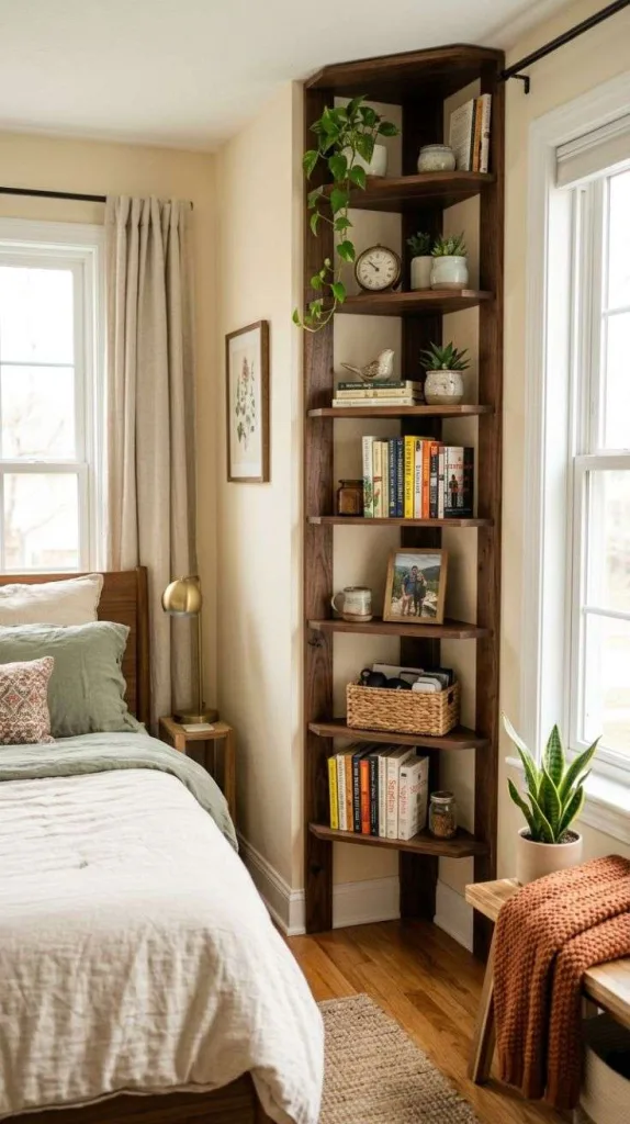 Vertical Corner Shelving