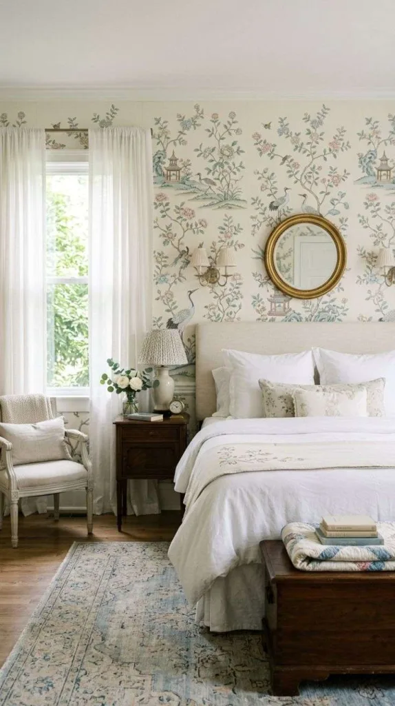 Vintage Chinoiserie Wallpaper